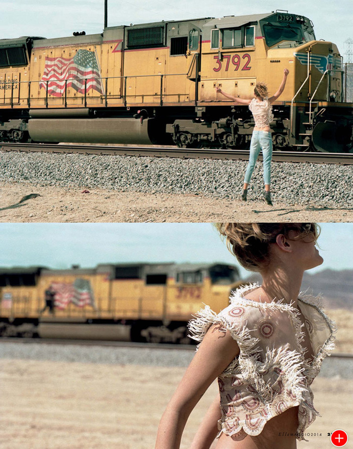 Frida Gustavsson《Elle》意大利版2014年5月號(hào)