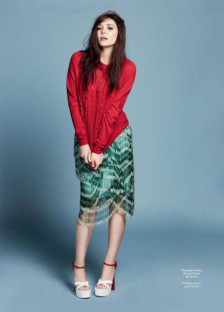 Elizabeth Olsen《Marie Claire》英國版2014年6月號(hào)