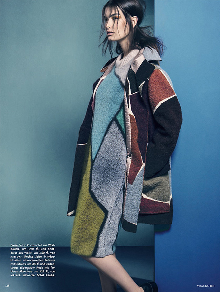Ophelie Guillermand《Vogue》德國版2014年7月號(hào)