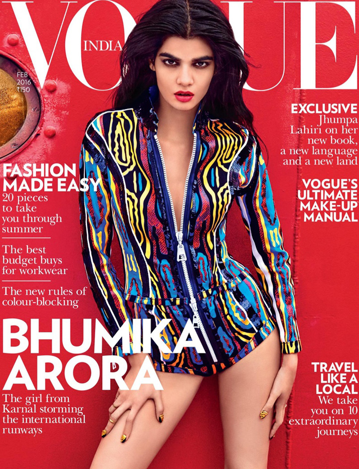 Bhumika Arora《Vogue》印度版2016年2月號(hào)
