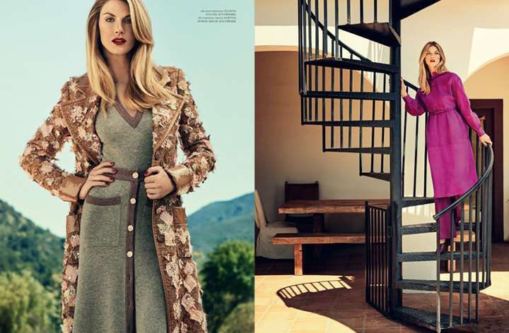 Angela Lindvall《Harper's Bazaar》哈薩克版2016年8月號