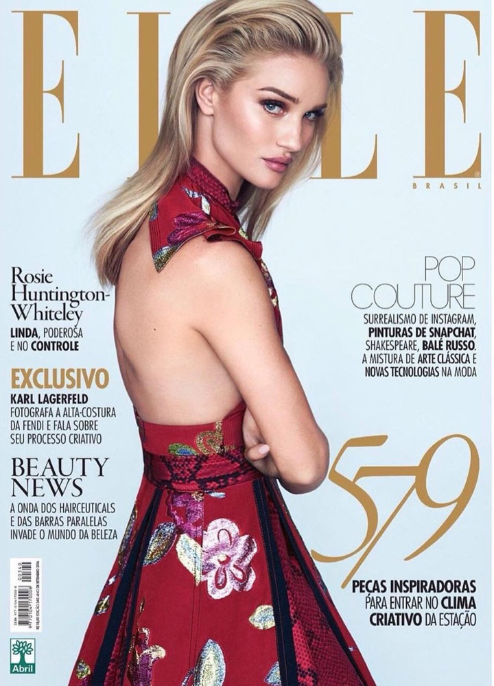 Rosie Huntington-Whiteley《Elle》巴西版2016年9月號(hào)