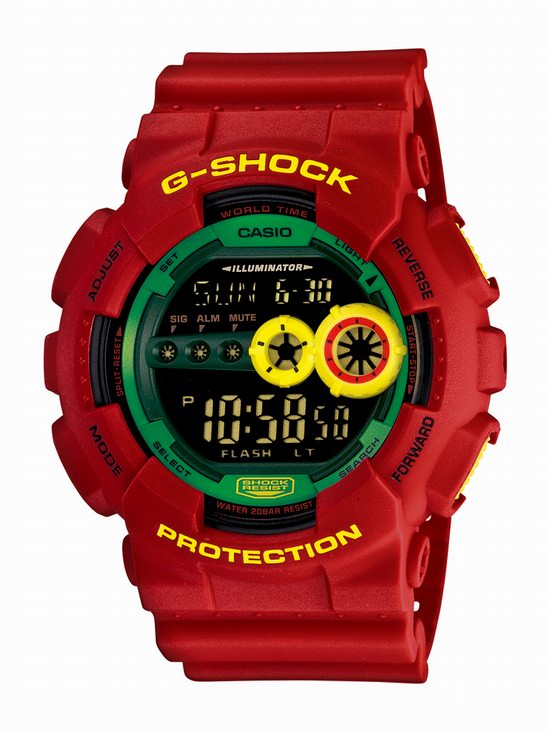G-SHOCK推出全新系列表款Rastafarian Pack，極具牙買加民族風格特色