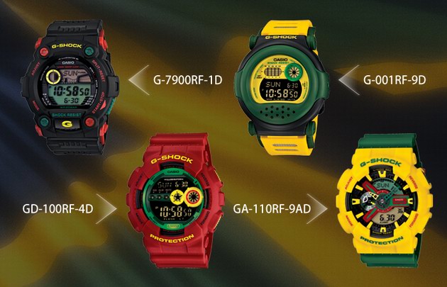 G-SHOCK推出全新系列表款Rastafarian Pack，極具牙買加民族風格特色