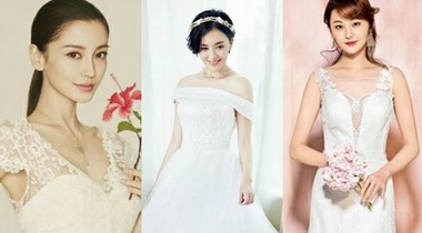 盤點穿婚紗最好看的女星  楊穎鄭爽戚薇那個是你的心頭好？