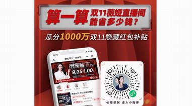 百萬(wàn)福利、個(gè)位數(shù)秒殺、超全品類，近三十位電商主播的雙十一“大秀”！ 