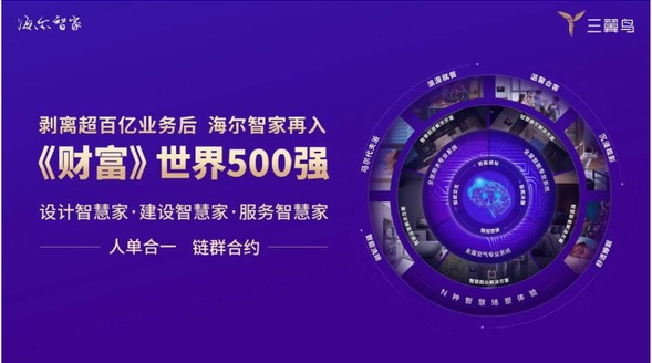 剝離超百億業(yè)務(wù)后，海爾集團(tuán)旗下海爾智家再入《財(cái)富》世界500強(qiáng)