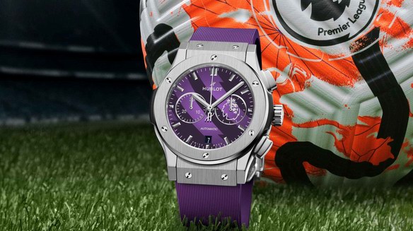 HUBLOT 宇舶表經典融合計時碼表亮相英超聯賽，全球限量100枚
