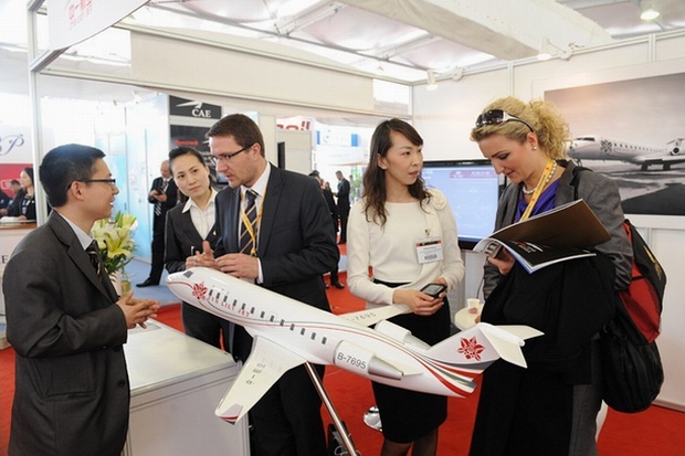 中一航空“挑戰者850”公務機亮相亞洲商務航空展（ABACE 2012）