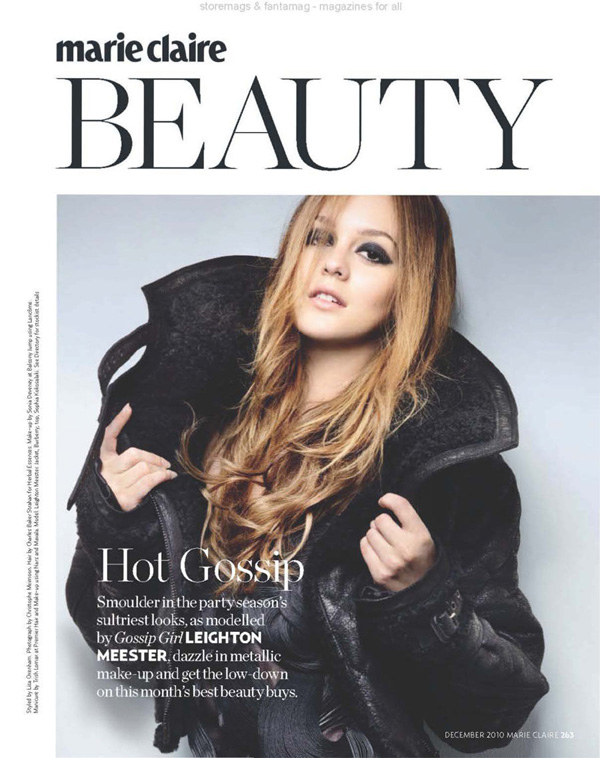 Leighton Meester《Marie Claire》英國(guó)版12月號(hào)